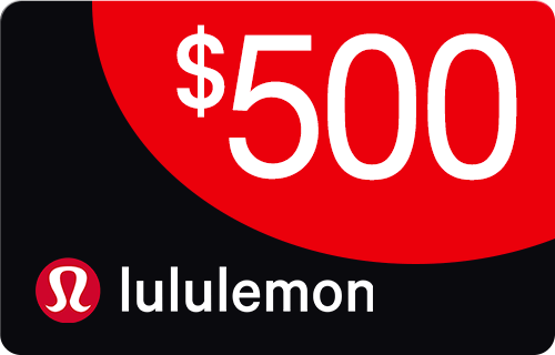  Lulu Lemon Gift Card